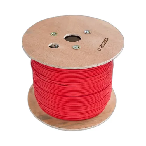 Cable fotovoltaico 8 AWG rojo carrete 500 metros